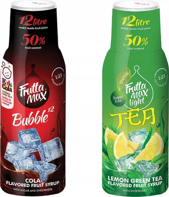 Productafbeelding van Fruttamax Cola Ice Tea Light siroop, 500 ml, 2 stuks