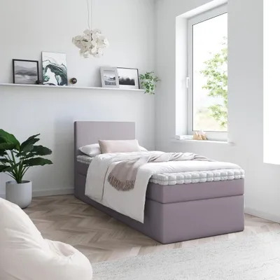 Produktbild von Bett Boxspringbett TOP MINI OHNE TOPPER , Bettkästen - Einzelbett, Stauraum, Schlafzimmer,Polsterbett (80x200, Rosa - ITAKA 38)