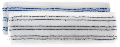 Produktbild von 2er Ersatzbezüge für Bodenwischer ca. 45 x 13 cm blau & grau gestreift
