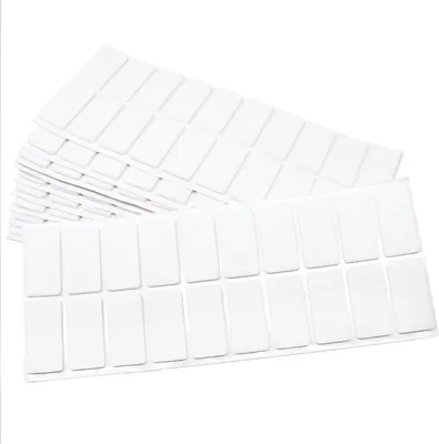 Produktbild von Adsamm® | 200 x selbstklebende Filzgleiter / Weiß / 20x40 mm / rechteckig / Möbelgleiter aus Filz mit 3.5 mm Stärke