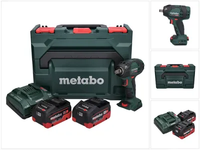 Produktbild von Metabo SSW 18 LTX 300 BL Akku Schlagschrauber 18 V 300 Nm 1/2" Brushless + 2x Akku 5,5 Ah + Ladegerät + metaBOX