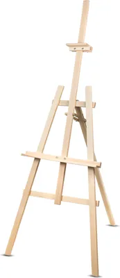 Produktbild von Malířský stojan 150 cm robustní bukové dřevo, ekologické přírodní dřevo, pro dospělé a děti, profesionální umělce