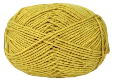Image de Fil à broder en coton, 5 pelotes de 50g, couleur jaune