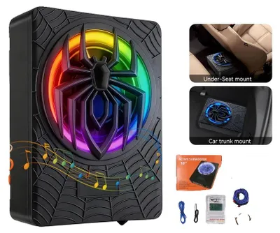 Obrázek produktu pro Subwoofer, maximální výkon 1200 W, RMS výkon 120 W, impedance 2,6 Ω, rozměry 29 x 21,8 x 7,2 cm, citlivost 90 dB