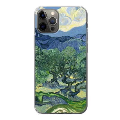 Produktbild von MuchoWow® Handyhülle Schutzhülle Hülle für iPhone 12 Pro Die Olivenbäume - Vincent van Gogh Silikon Softcase Handy Hülle - Abdeckung