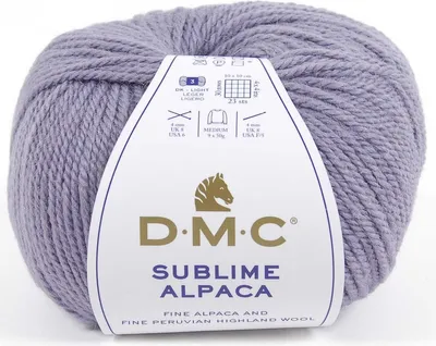 Immagine prodotto di DMC Sublime Alpaca – pregiato filato per lavoro a maglia a mano, 50% alpaca fine e 50% lana degli altipiani (colore 136)