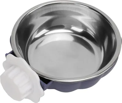 Produktbild von Abnehmbarer Edelstahl-Futterspender in Kürbisform für Hunde, zum Aufhängen, für Katzen, Hunde, Vögel, Meerschweinchen, Blau