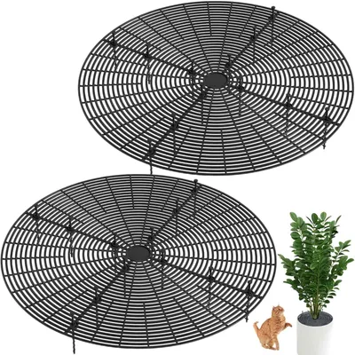 Imagen del producto de Protectores para macetas, 2 unidades, 52 cm de altura, color , para proteger de gatos y niños