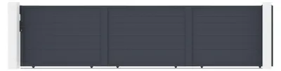 Produktbild von Schiebetor 6m EIGER H.140cm graues Aluminium