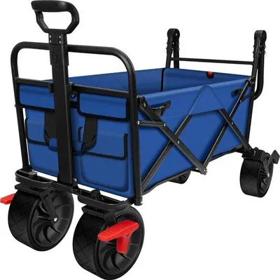 Image de Chariot de transport - Modèle pliable - Capacité de charge de 80 kg - Chariot de transport pliable en polyester lavable