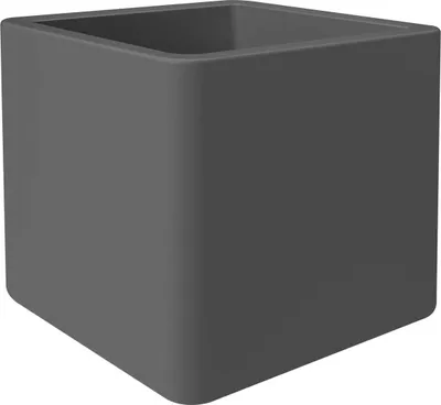 Obrázok produktu pre elho pure soft brick wheels 50, Kvetináč, Voľne stojace, LLDPE, Antracit, Štvorec, Vnútorná / vonkajšia