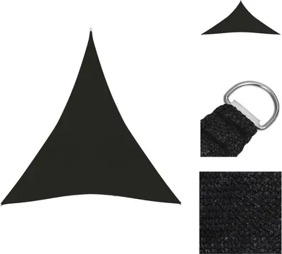 Obrázek produktu pro vidaXL Markýza 160 g/m² černá 4x5x5 m HDPE - Slunečníky a sluneční clony