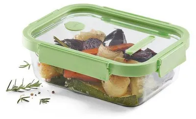 Obrázok produktu pre Lekue – Sklenená obdĺžniková nádoba, objem 1,52 l, zelená