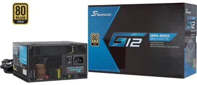 Produktbild von Seasonic Focus G12 GM, 850 W, 100 - 240 V, 10 A, 100 W, 840 W, 100 W