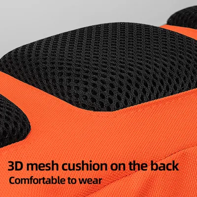Image de Sac banane, sacoche de hanche étanche avec une très grande capacité et une sangle réglable pour les hommes, randonnée, voyage, camping, vélo, course à pied en extérieur, orange