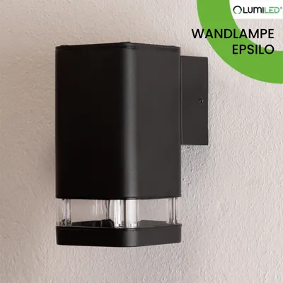 Produktbild von LUMILED Außenwandleuchte Wandlampe aussen Außenleuchte Wand GU10 Fassung Außenbeleuchtung Wandleuchter Gartenleuchte Terrasse Haus Fassade IP54 schwarz unten