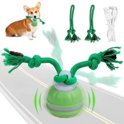 Produktbild von Azomor® Interaktive Elektrische Spielball mit Kaubändern für kleine Hunde gegen Langeweile
