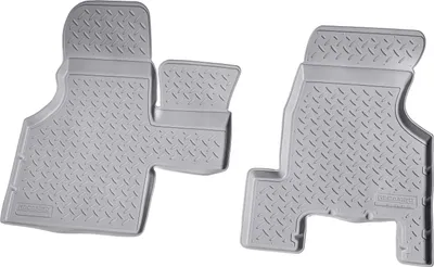 Zdjęcie produktu dla przednie dywaniki gumowe 3D do VW T4 | BJ 1990-2003 | szare, dopasowane z krawędzią