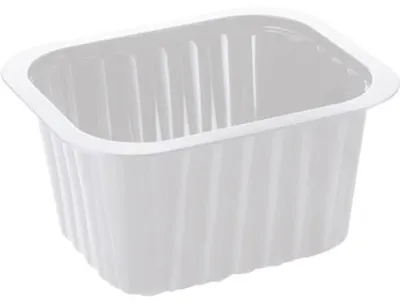 Produktbild von 276x DUNIFORM PP-Schälchen 138 x 114 x 70 mm Weiß ungeteilt