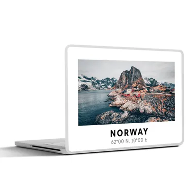 Produktbild von MuchoWow® Laptop Aufkleber Sticker Cover Norwegen - Gletscher - See 30x22 cm - Laptop-Sticker
