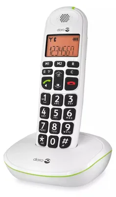 Produktbild von Weißes dect-schnurlostelefon ohne anrufbeantworter Doro PHONEEASY100W