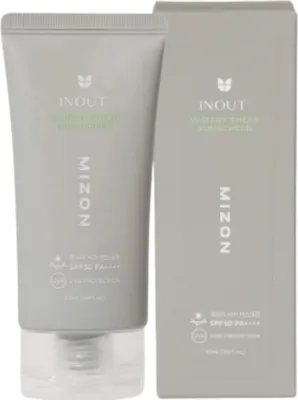 Zdjęcie produktu dla MIZON Krem z filtrem do twarzy Inout Watery Sheer Sunscreen SPF50 PA++++ 50ml