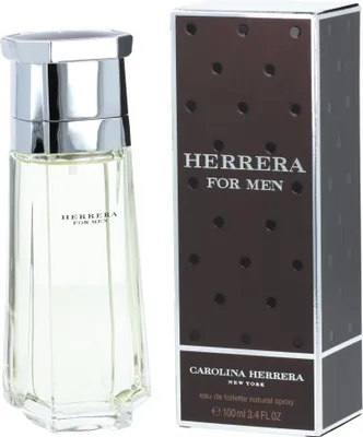 Obrázek produktu pro Carolina Herrera Herrera for Men, Pánské, 100 ml, Pelargónie, Levandule, Lavender & Geranium, Hřebíček, Neroli, Clove & Neroli