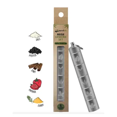 Produktbild von Pandoo - Outdoor Reise- und Camping Gewürz-Set aus Aluminium