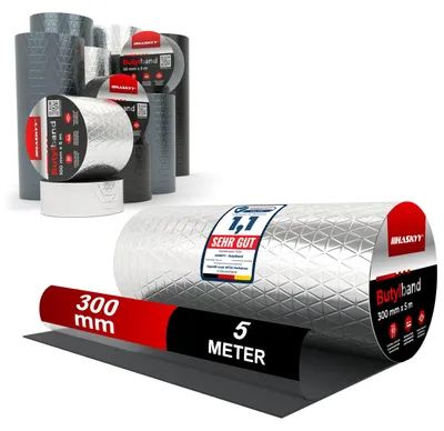 Zdjęcie produktu dla Taśma butylowa do naprawy dachów - 300 mm x 5 metrów