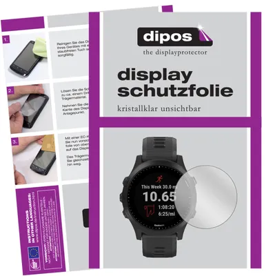 Produktbild von 6x Schutzfolie für Garmin Forerunner 245 Music klar Displayschutzfolie Display