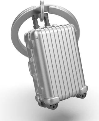 Produktbild von Schlüsselanhänger Airline Trolley, silberfarben