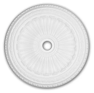 Produktbild von PROFHOME 156036 Rosette aus Polyurethan Deckenrosette Zierelement Ø 88,7 cm