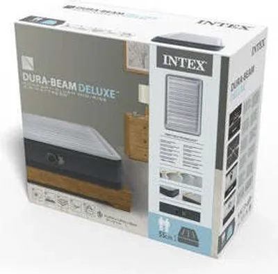 Image de Intex 67768ND Full Comfort-Plush Luchtbed met Ingebouwde Pomp 191x137x33cm