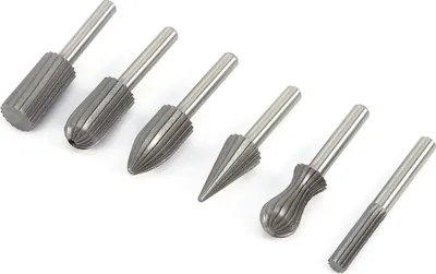 Obrázek produktu pro 6ks/sada 6mm 1/4" Hss Rotační pilníky Vrták s vrtákem Rotační rašple Elektrická brusná sada