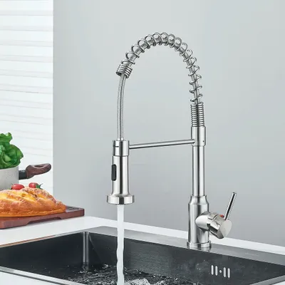 Produktbild von Küchenarmatur Wasserhahn Küche Ausziehbar Brause 360°Spültisch Mischbatterie