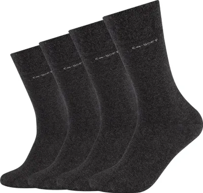 Produktbild von Camano Socken 4er Pack ca-soft mit innovativem Piquée-Bund dunkelgrau 39-42