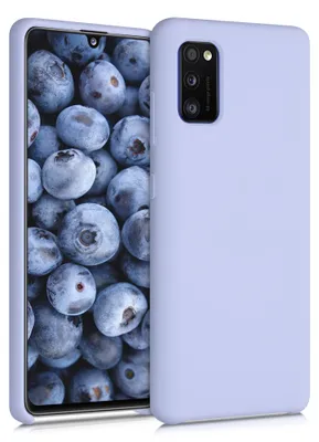 Produktbild von kwmobile Handyhülle für Samsung Galaxy A41 Hülle - Case Silikon - Kabelloses Laden - Schutzhülle Cover in Pastell Lavendel