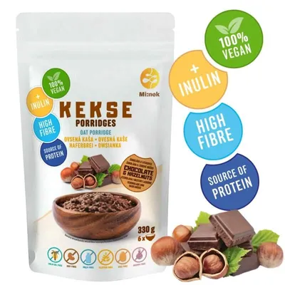 Obrázok produktu pre KEKSE Ovsená kaša Čokoláda+Lieskovce 330g