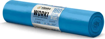 Zdjęcie produktu dla LDPE Worki na śmieci SIPEKO 160L 10szt. NIEBIESKIE