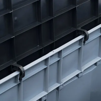 Immagine prodotto di vidaXL Contenitore da giardino 320 L grigio-nero
