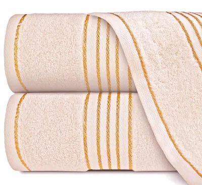Produktbild von Darymex TIWANO Baumwollhandtuch Creme Gold 30x50 cm