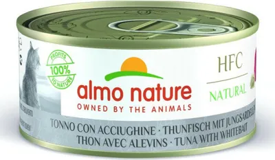 Produktbild von Almo Nature Cat - Dose Natural & Thunfisch mit Jungsardellen 150g