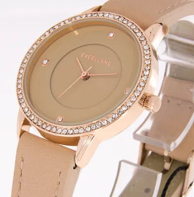 Produktbild von Damenuhr Excellanc Uhr Farbe rosegold rosa beige