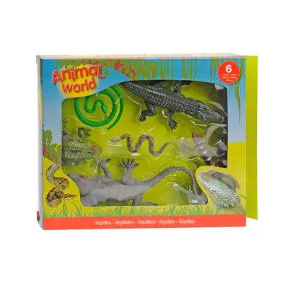 Productafbeelding van Animal World speelset Reptielen, 6 stuks