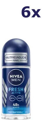 Produktbild von 6x Nivea Men Active Protect Deodorant Roll-on 50 ml