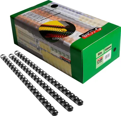 Produktbild von Kunststoffkamm 32mm /50 Stück/ Schwarzer O-Kamm