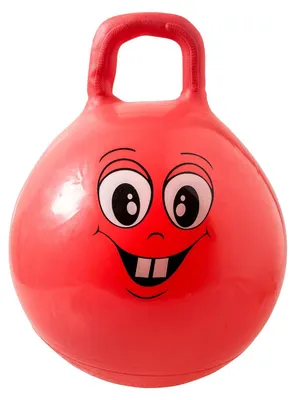 Produktbild von Springball Hüpfball Skippyball - Rot - 45 bis 50 cm - Bis 50 kg - Mit breitem Griff