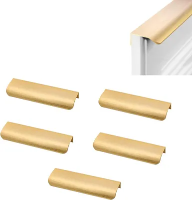 Produktbild von Versteckte Ladegreife - Küchenmesser - 5 Stücke - Gold - Aluminium - 150 mm