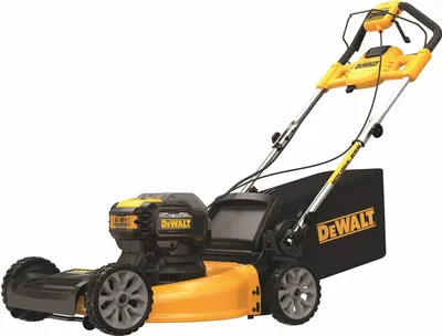 Image de Tondeuse à gazon sans fil DCMWSP564N-XJ DeWALT, bac de ramassage de 55L, 53 cm avec roues motrices, peu de bruit - pas de gaz d'échappement, 2x 18V
