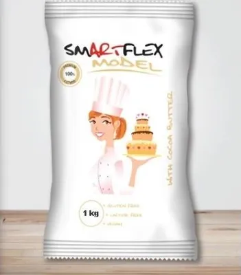 Produktbild von Kakaobutter-Modelliermasse 1 kg im Beutel (Kuchenmodelliermasse)